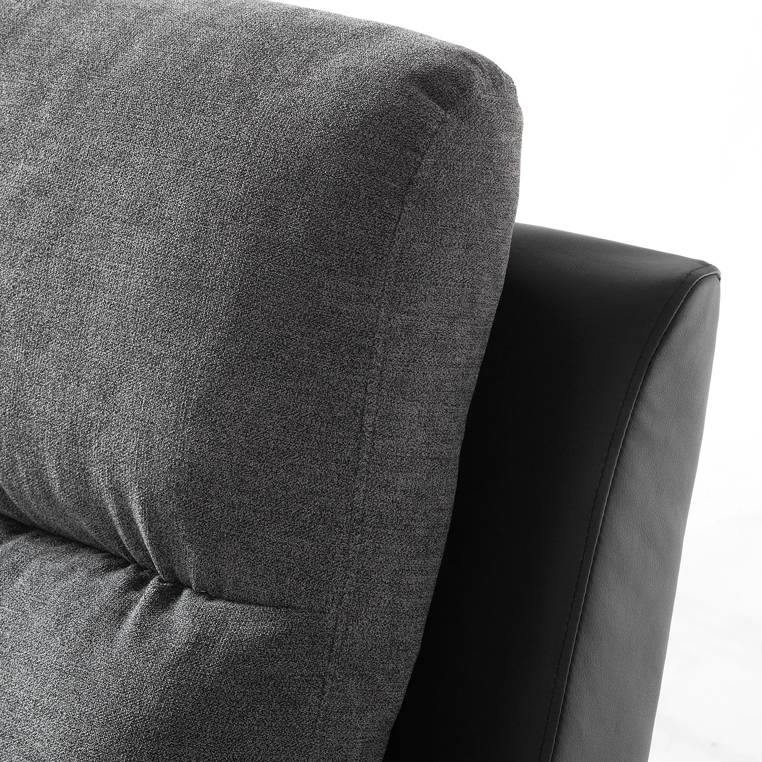 Loftscape Canapé relax Warmun (3 places) - Imitation cuir / Microfibre - Noir / Gris 21 Loftscape Canapé relax Warmun (3 places) - Imitation cuir / Microfibre - Noir / Gris – Image 19