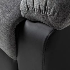 Loftscape Canapé relax Warmun (3 places) - Imitation cuir / Microfibre - Noir / Gris 42 Loftscape Canapé relax Warmun (3 places) - Imitation cuir / Microfibre - Noir / Gris -loftscape Boutique 1000139824 200807 14142400014 DETAILS P000000001000139824