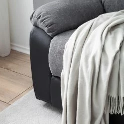 Loftscape Canapé relax Warmun (3 places) - Imitation cuir / Microfibre - Noir / Gris 34 Loftscape Canapé relax Warmun (3 places) - Imitation cuir / Microfibre - Noir / Gris -loftscape Boutique 1000139824 201111 10410200003 DETAILS P000000001000139824