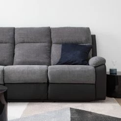 Loftscape Canapé relax Warmun (3 places) - Imitation cuir / Microfibre - Noir / Gris 35 Loftscape Canapé relax Warmun (3 places) - Imitation cuir / Microfibre - Noir / Gris -loftscape Boutique 1000139824 201111 10410200004 DETAILS P000000001000139824