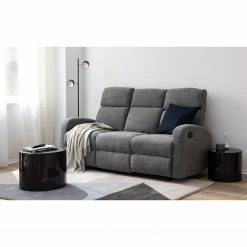 Loftscape Canapé relax Grandhan (3 places) - Microfibre - Gris -loftscape Boutique 1000139825 201111 10410200006 MOOD DETAILS P000000001000139825 mood