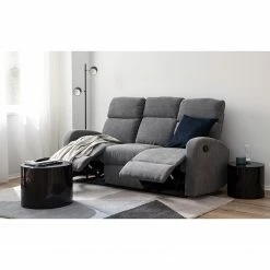 Loftscape Canapé relax Grandhan (3 places) - Microfibre - Gris -loftscape Boutique 1000139825 201111 10410200007 MOOD DETAILS P000000001000139825 mood