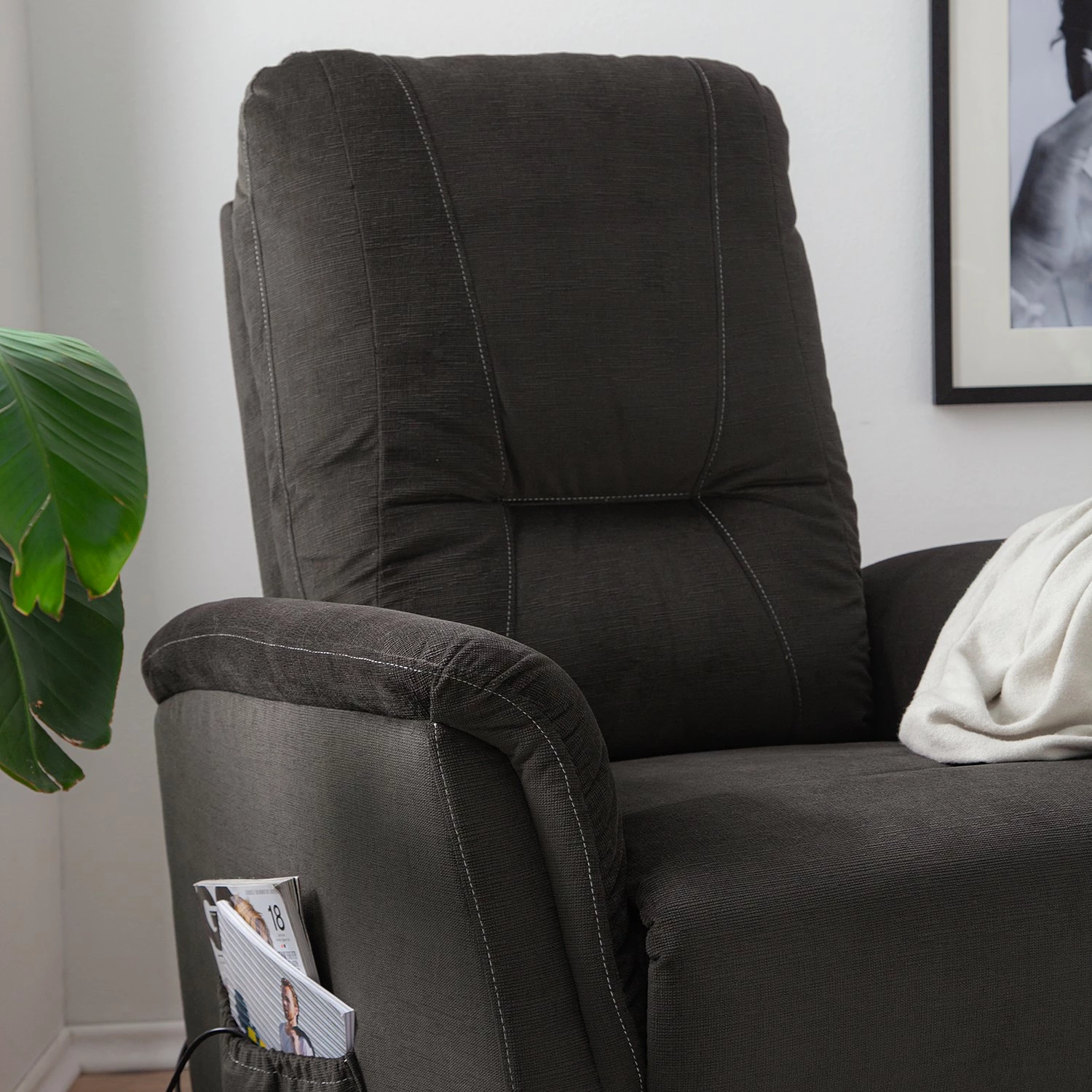 Loftscape Fauteuil TV Teneriffe - Microfibre - Marron bison 24 Loftscape Fauteuil TV Teneriffe - Microfibre - Marron bison – Image 22