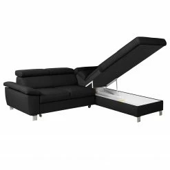 Loftscape Canapé d'angle Waal I - Cuir véritable / Imitation cuir - Noir - Méridienne longue à droite (vue de face) - Avec fonction couchage 24 Loftscape Canapé d'angle Waal I - Cuir véritable / Imitation cuir - Noir - Méridienne longue à droite (vue de face) - Avec fonction couchage -loftscape Boutique 1000142195 181106 153019862 GALLERYIMAGES P000000001000142195