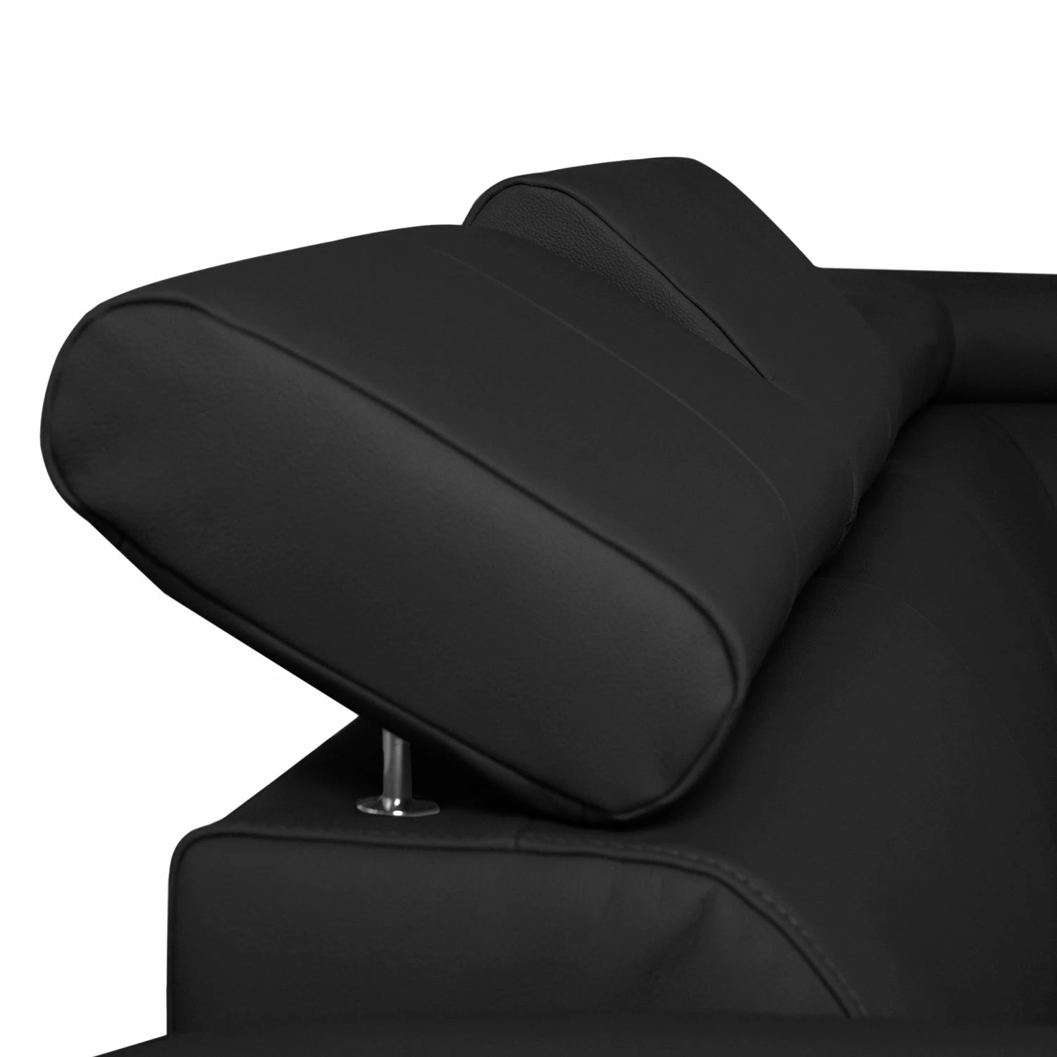 Loftscape Canapé d'angle Waal I - Cuir véritable / Imitation cuir - Noir - Méridienne longue à droite (vue de face) - Avec fonction couchage 13 Loftscape Canapé d'angle Waal I - Cuir véritable / Imitation cuir - Noir - Méridienne longue à droite (vue de face) - Avec fonction couchage – Image 11