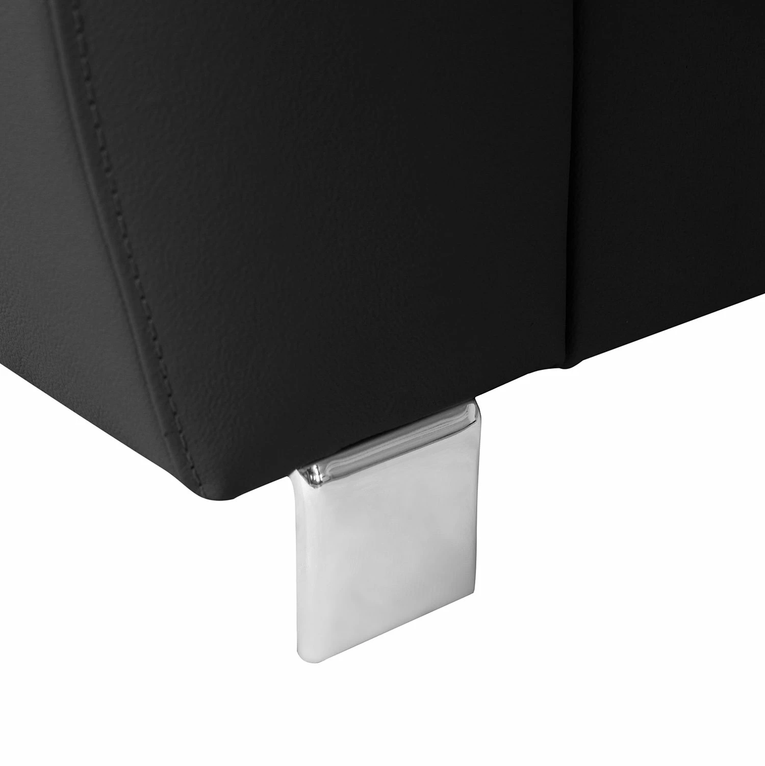 Loftscape Canapé d'angle Waal I - Cuir véritable / Imitation cuir - Noir - Méridienne longue à droite (vue de face) - Avec fonction couchage 15 Loftscape Canapé d'angle Waal I - Cuir véritable / Imitation cuir - Noir - Méridienne longue à droite (vue de face) - Avec fonction couchage – Image 13