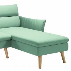 Norrwood Canapé d’angle Alpine I - Tissu - Vert menthe - Méridienne courte à droite (vue de face) -loftscape Boutique 1000142374 181213 18255100337 GALLERYIMAGES P000000001000142374