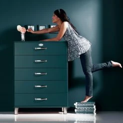 Tenzo Commode Malibu VI - Bleu pétrole / Chrome 10 Tenzo Commode Malibu VI - Bleu pétrole / Chrome -loftscape Boutique 1000143899 200527 07422900700 MOOD DETAILS P000000001000143899 mood