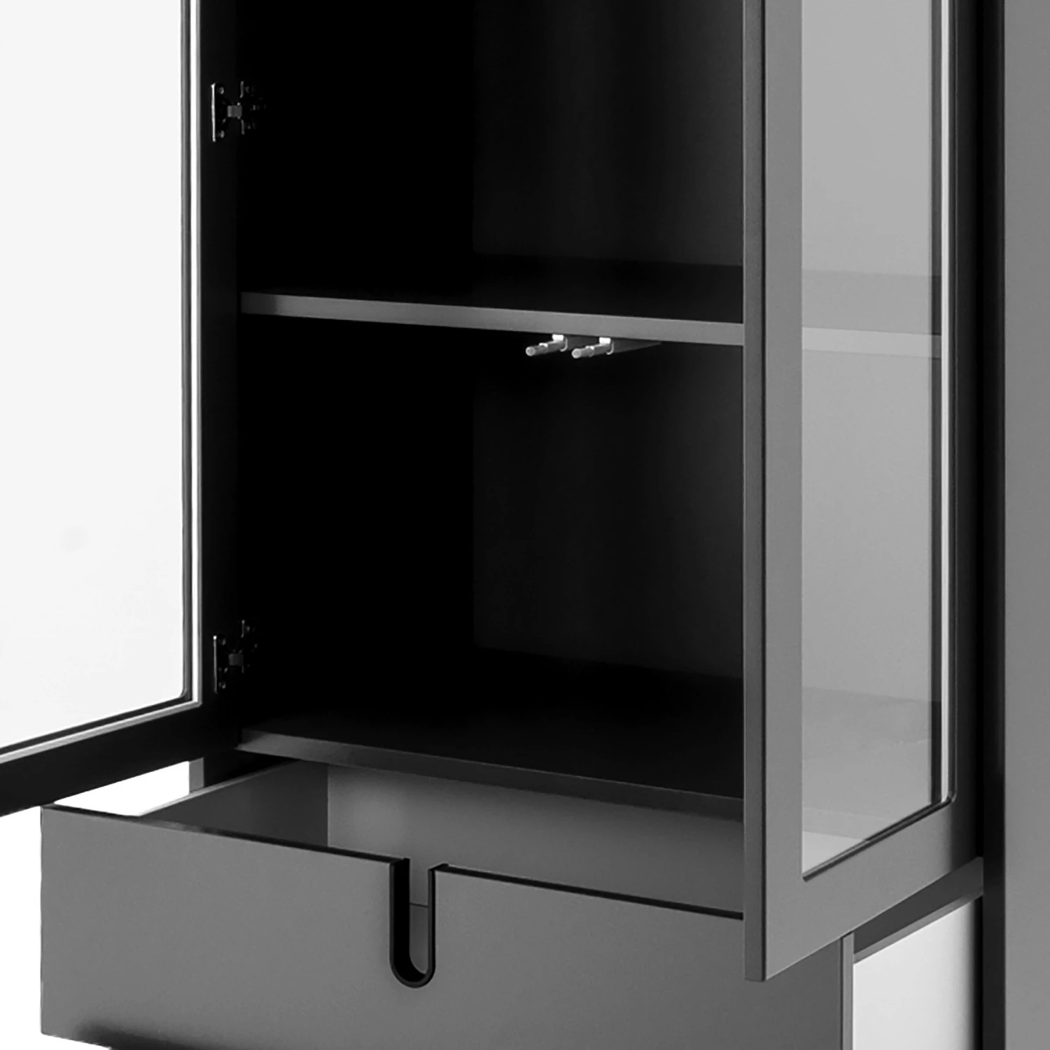 Tenzo Grande vitrine Uno - Gris foncé 8 Tenzo Grande vitrine Uno - Gris foncé – Image 6