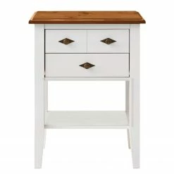 Maison Belfort Console Bergen I - Pin massif - Pin blanc / Pin Bernstein - Largeur : 58 cm