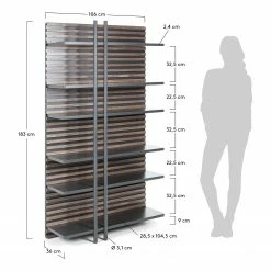Norrwood Étagère Kipra - Noyer contreplaqué - Graphite 13 Norrwood Étagère Kipra - Noyer contreplaqué - Graphite -loftscape Boutique 1000150218 181214 16440300044 GALLERYIMAGES P000000001000150218