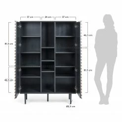 Norrwood Buffet haut Kipra - Noyer contreplaqué - Graphite 19 Norrwood Buffet haut Kipra - Noyer contreplaqué - Graphite -loftscape Boutique 1000150233 181214 16440300090 GALLERYIMAGES P000000001000150233