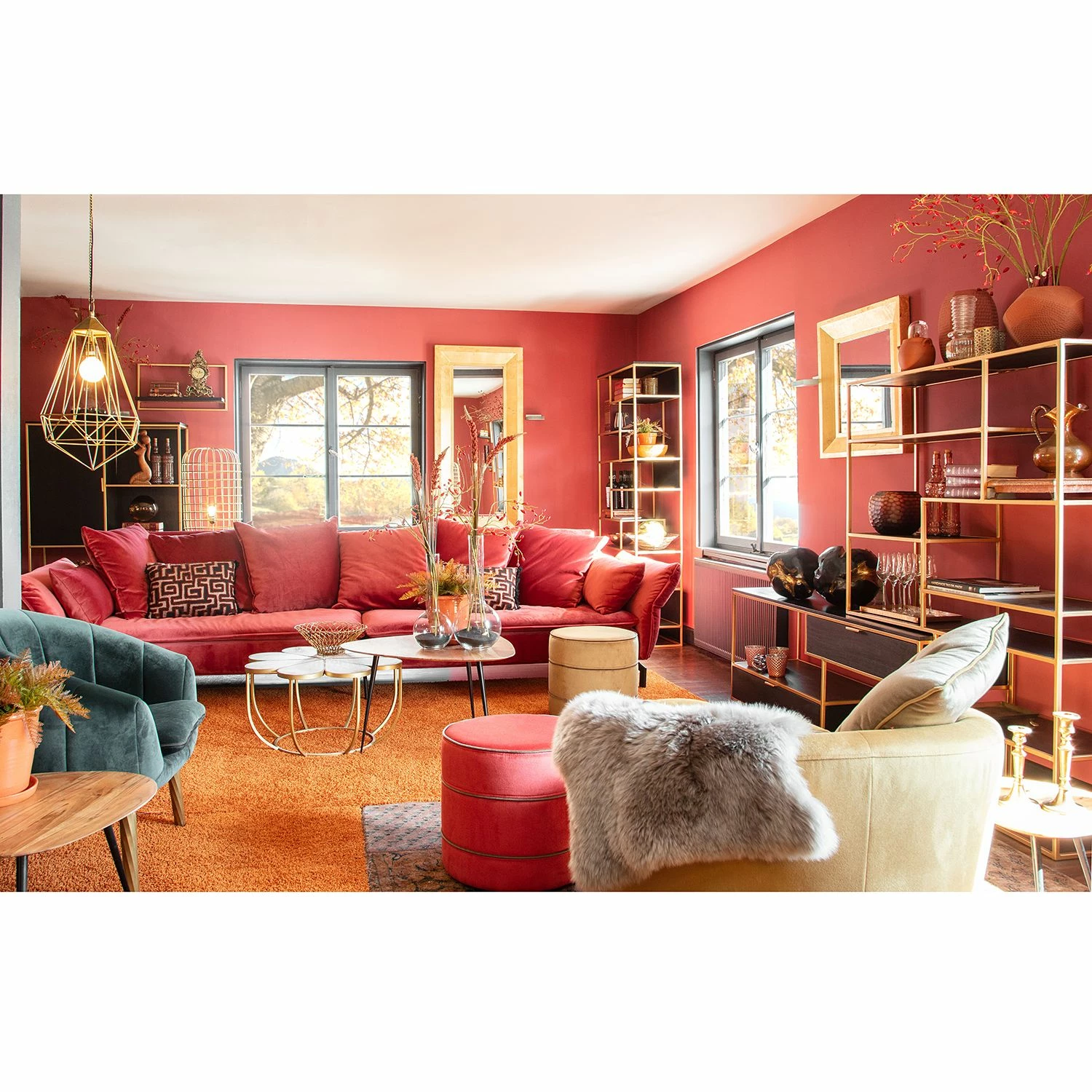 Jack & Alice Buffet haut Harbin - Acacia massif - Acacia noir / Doré 4 Jack & Alice Buffet haut Harbin - Acacia massif - Acacia noir / Doré – Image 2