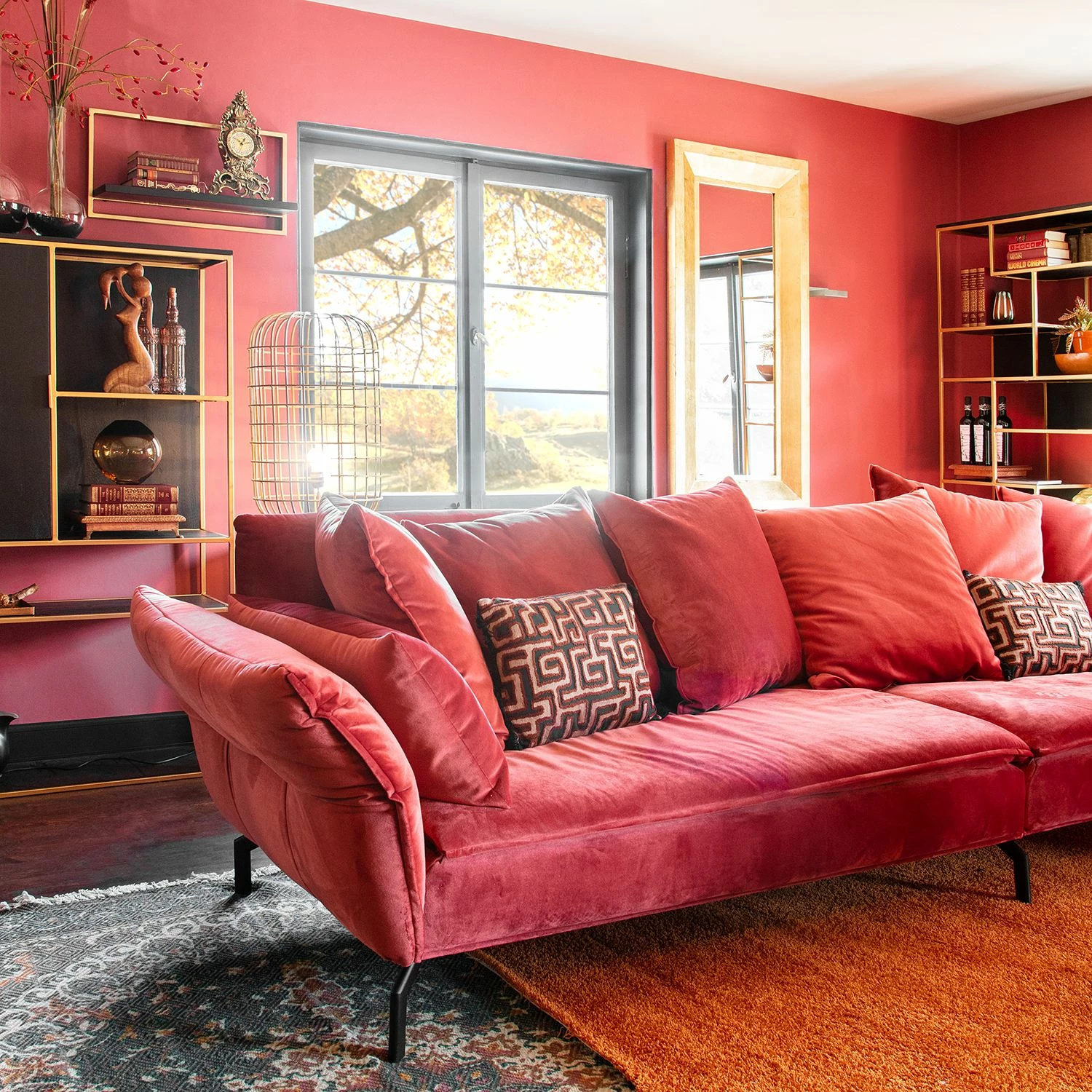 Jack & Alice Buffet haut Harbin - Acacia massif - Acacia noir / Doré 5 Jack & Alice Buffet haut Harbin - Acacia massif - Acacia noir / Doré – Image 3