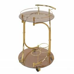 Loftscape Desserte Tuzla I - Verre fumé / Laiton