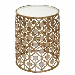 Jack & Alice Bout de canapé Belcum - Doré vieilli