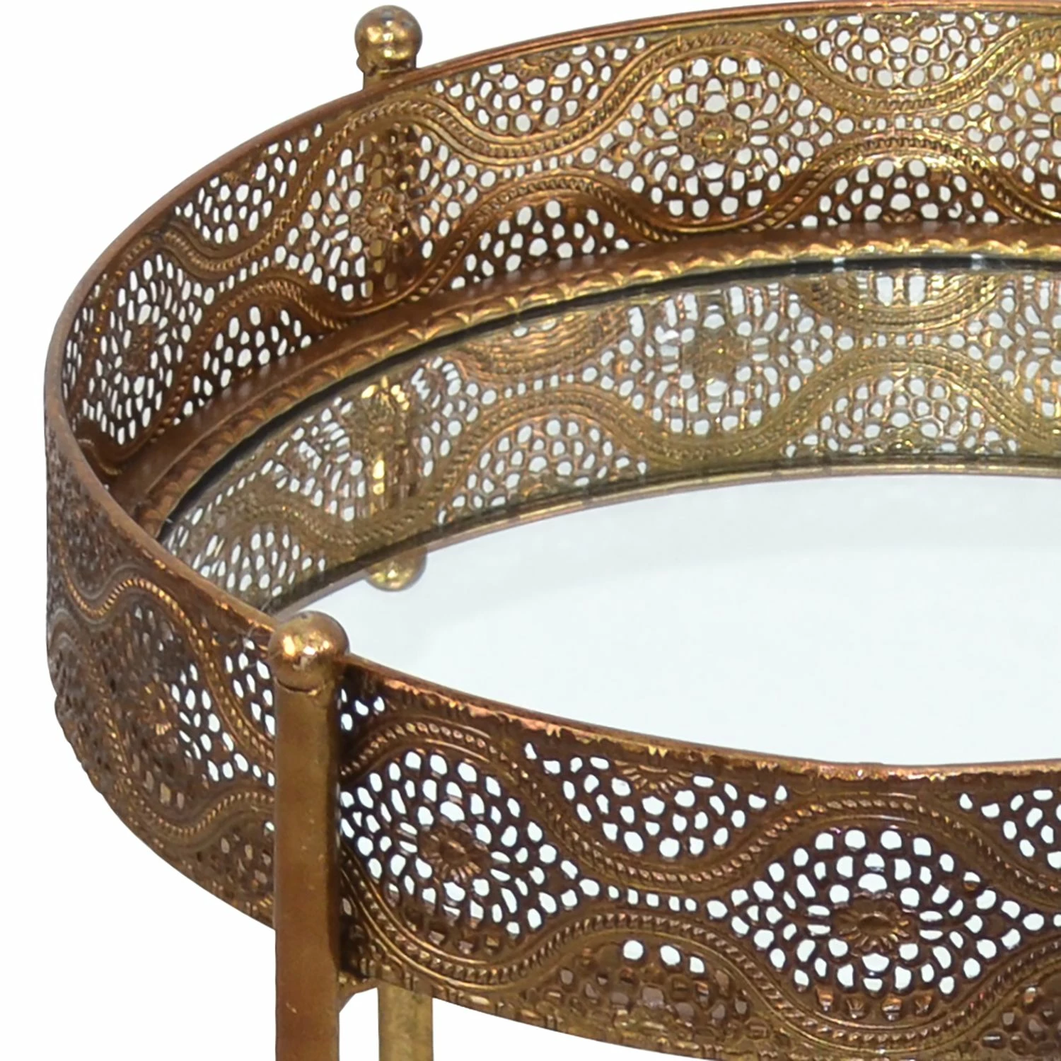 Red Living Bout de canapé Kalubbe II - Doré 6 Red Living Bout de canapé Kalubbe II - Doré – Image 4