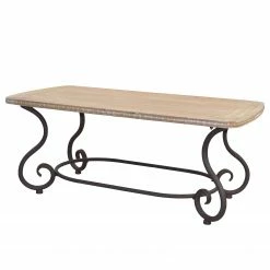 Ridgevalley Table basse Manderfeld - Pin massif - Pin / Noir