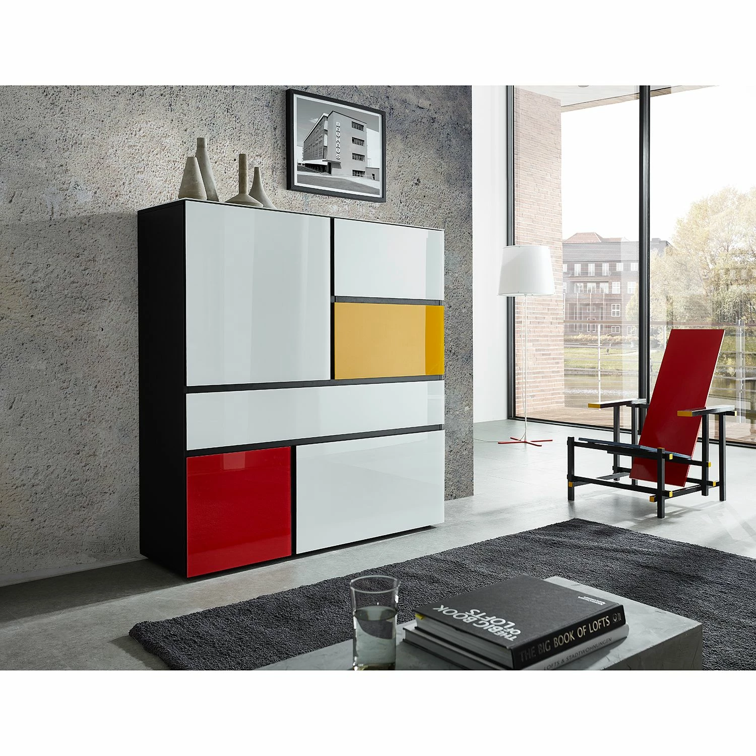 Germania Buffet Ideeus - Noir / Multicolore 4 Germania Buffet Ideeus - Noir / Multicolore – Image 2