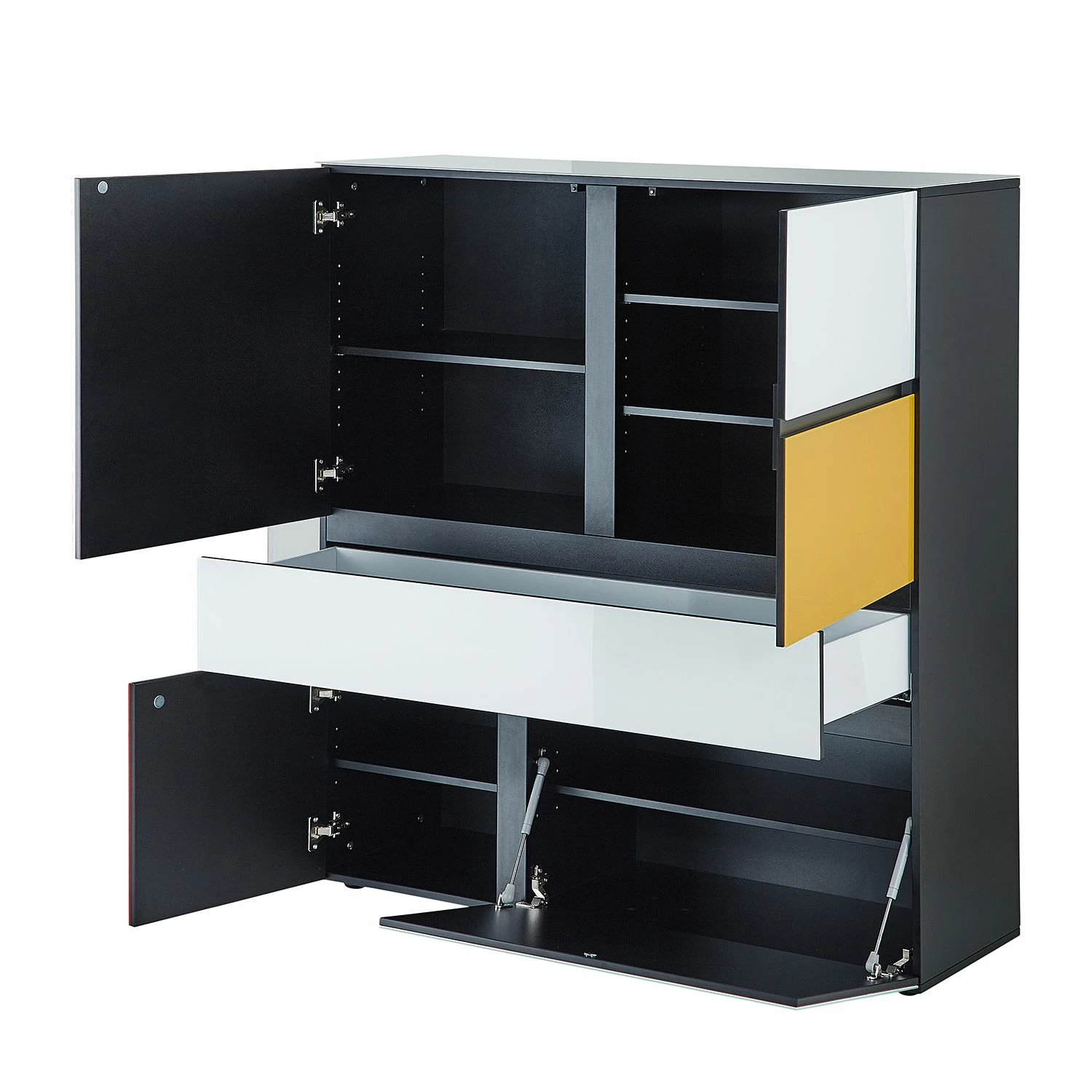 Germania Buffet Ideeus - Noir / Multicolore 6 Germania Buffet Ideeus - Noir / Multicolore – Image 4