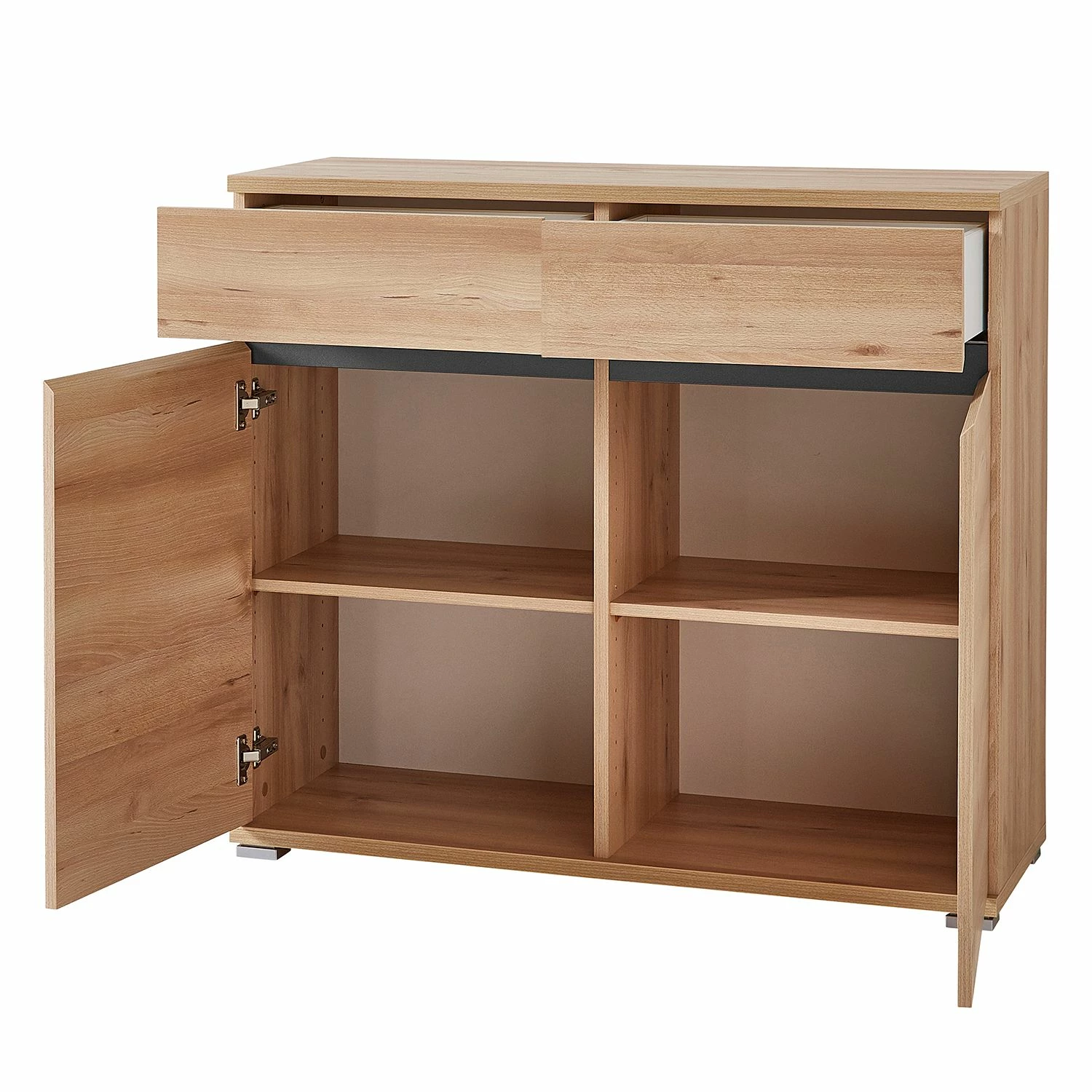 Germania Buffet Lissabon - Imitation hêtre / Anthracite 5 Germania Buffet Lissabon - Imitation hêtre / Anthracite – Image 3