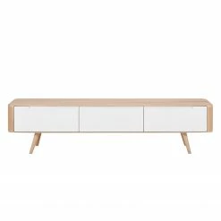 Studio Copenhagen Meuble TV Loca V - Partiellement en chêne sauvage massif - Chêne sauvage huilé clair - Largeur : 180 cm - Profondeur : 55 cm -loftscape Boutique 1000151235 190306 06275200046 GALLERYIMAGES P000000001000151235