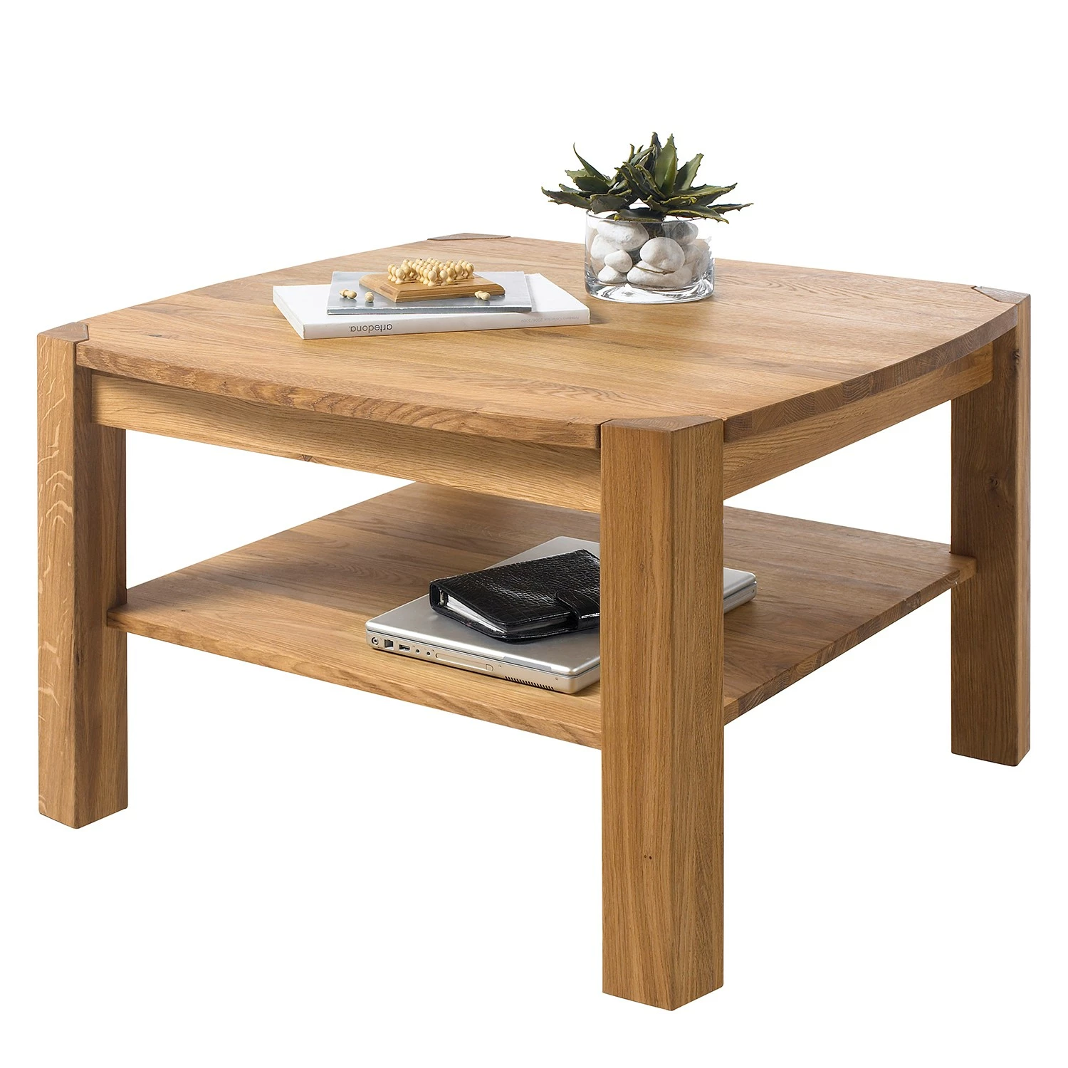Naturoo Table basse Lunow - Chêne noueux - Largeur : 83 cm 5 Naturoo Table basse Lunow - Chêne noueux - Largeur : 83 cm – Image 3