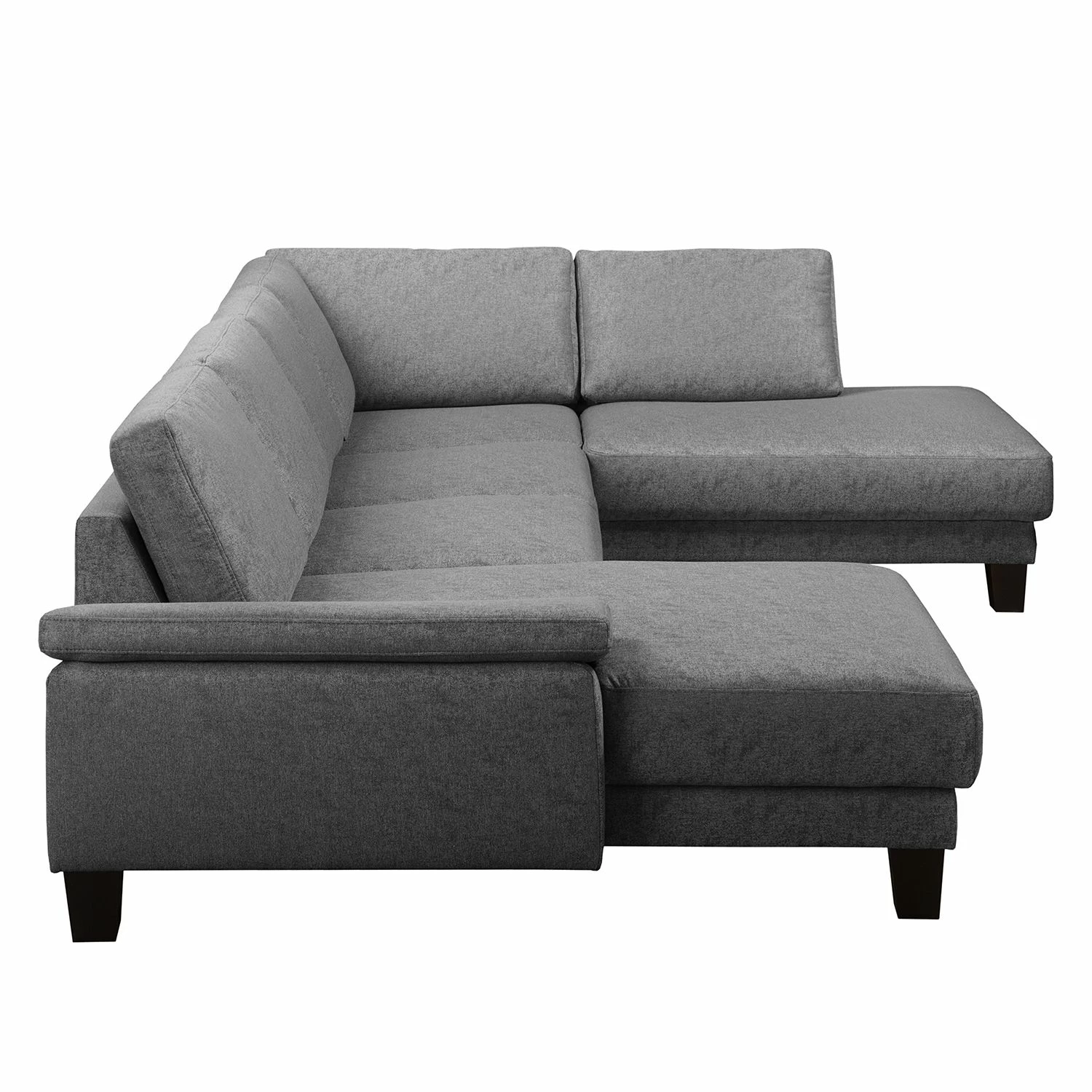 Fredriks Canapé panoramique Gellik - Tissu - Gris - Méridienne courte à gauche / longue à droite (vue de face) 6 Fredriks Canapé panoramique Gellik - Tissu - Gris - Méridienne courte à gauche / longue à droite (vue de face) – Image 4