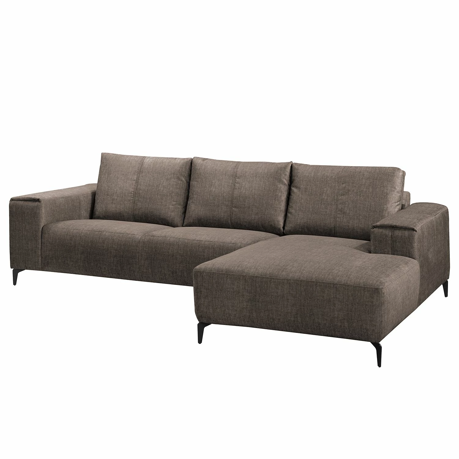 Fredriks Canapé d’angle Mazy - Microfibre - Gris minéral - Méridienne courte à droite (vue de face) 9 Fredriks Canapé d’angle Mazy - Microfibre - Gris minéral - Méridienne courte à droite (vue de face) – Image 7