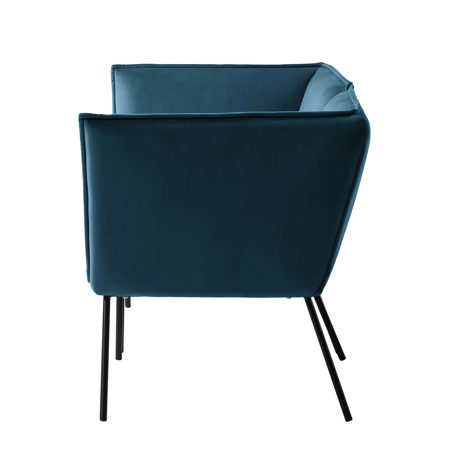 Jack & Alice Canapé Dorado (2 places) - Velours - Bleu marine 7 Jack & Alice Canapé Dorado (2 places) - Velours - Bleu marine – Image 5