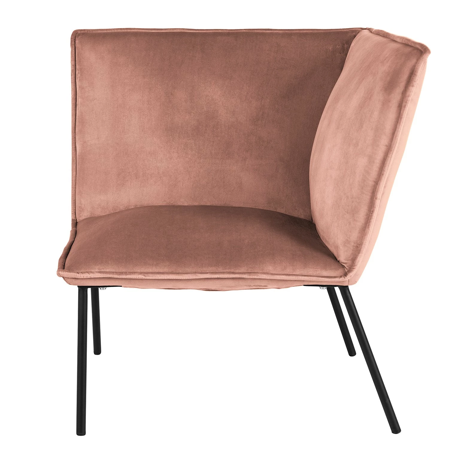 Jack & Alice Canapé d’angle Dorado II - Velours - Rose vieilli 12 Jack & Alice Canapé d’angle Dorado II - Velours - Rose vieilli – Image 10