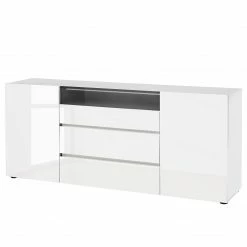 Loftscape Buffet Mavie - Blanc brillant / Noir