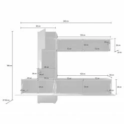 Loftscape Meuble TV mural Sandkas - Anthracite -loftscape Boutique 1000152768 190325 15230000002 GALLERYIMAGES P000000001000152768