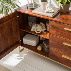 Jack & Alice Buffet Loga - Acacia massif / Fer - Acacia brun -loftscape Boutique 1000153425 190925 06220300016 DETAILS P000000001000153425