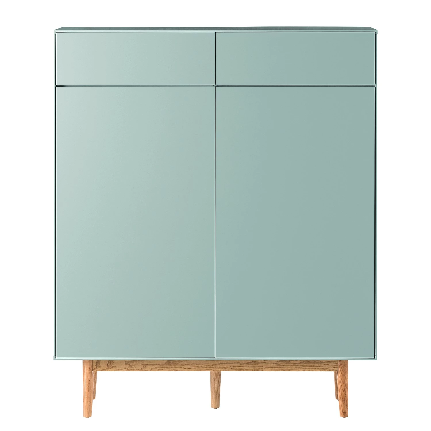 Mørteens Meuble à chaussures Lindholm II - Partiellement en chêne massif - Vert menthe 9 Mørteens Meuble à chaussures Lindholm II - Partiellement en chêne massif - Vert menthe – Image 8