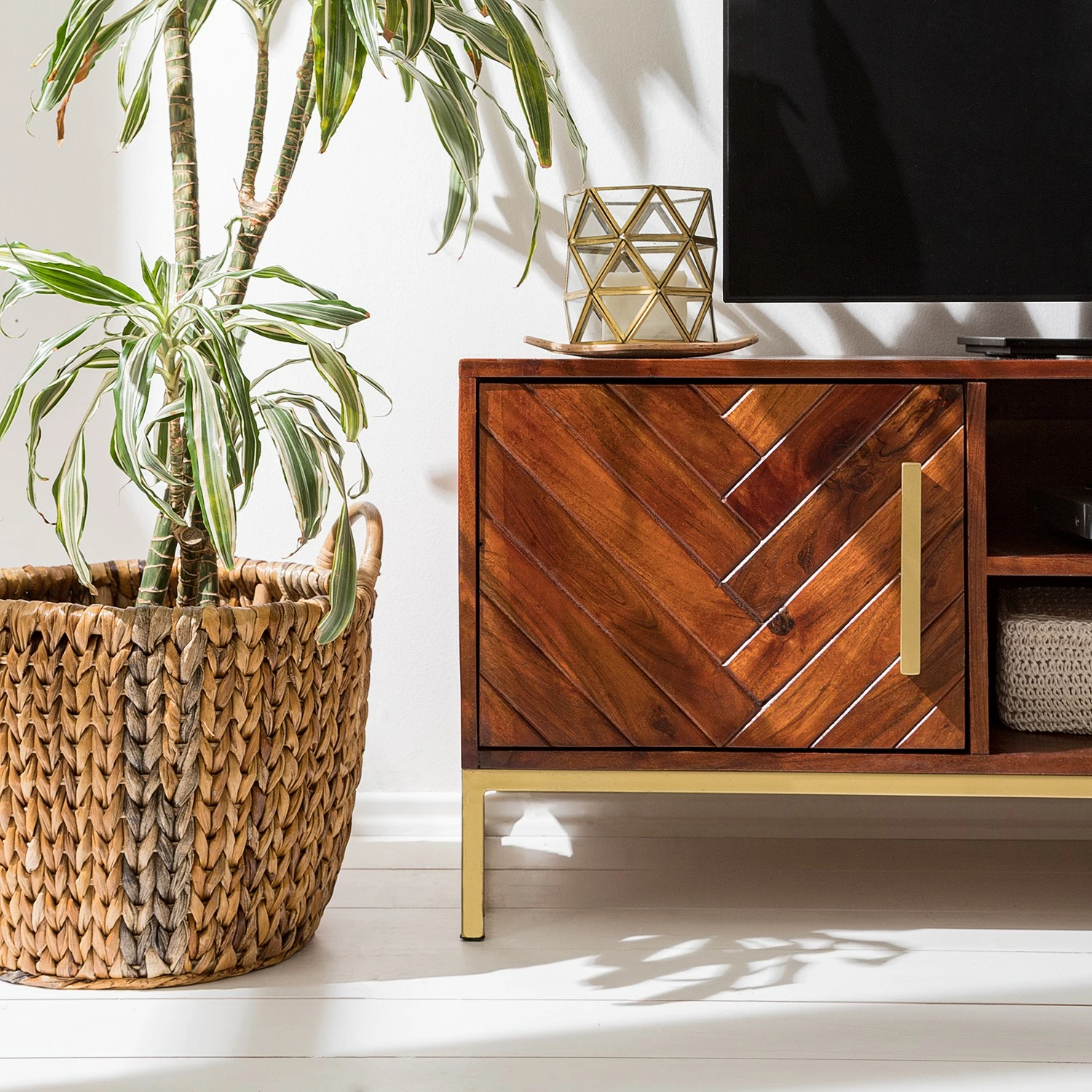 Jack & Alice Meuble TV Loga - Acacia massif / Fer - Acacia brun 13 Jack & Alice Meuble TV Loga - Acacia massif / Fer - Acacia brun – Image 11