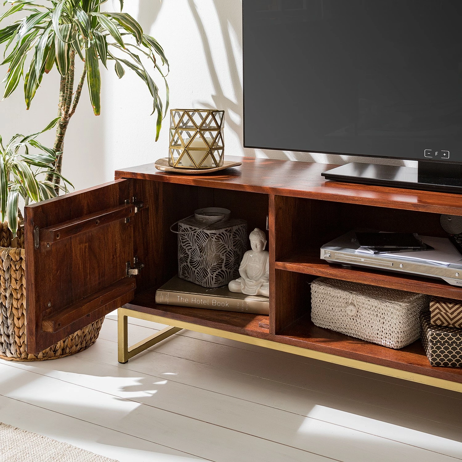 Jack & Alice Meuble TV Loga - Acacia massif / Fer - Acacia brun 14 Jack & Alice Meuble TV Loga - Acacia massif / Fer - Acacia brun – Image 12