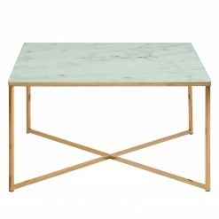 Fredriks Table basse Katori II - Imitation marbre blanc