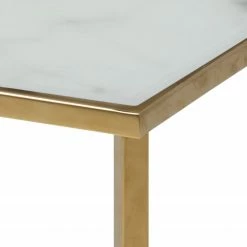 Fredriks Table basse Katori V - Verre / Fer - Imitation marbre blanc / Doré -loftscape Boutique 1000154369 190222 09362300015 GALLERYIMAGES P000000001000154369