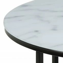 Fredriks Table basse Katori IV - Verre / Fer - Imitation marbre blanc / Noir 7 Fredriks Table basse Katori IV - Verre / Fer - Imitation marbre blanc / Noir -loftscape Boutique 1000154373 190222 09362400027 GALLERYIMAGES P000000001000154373