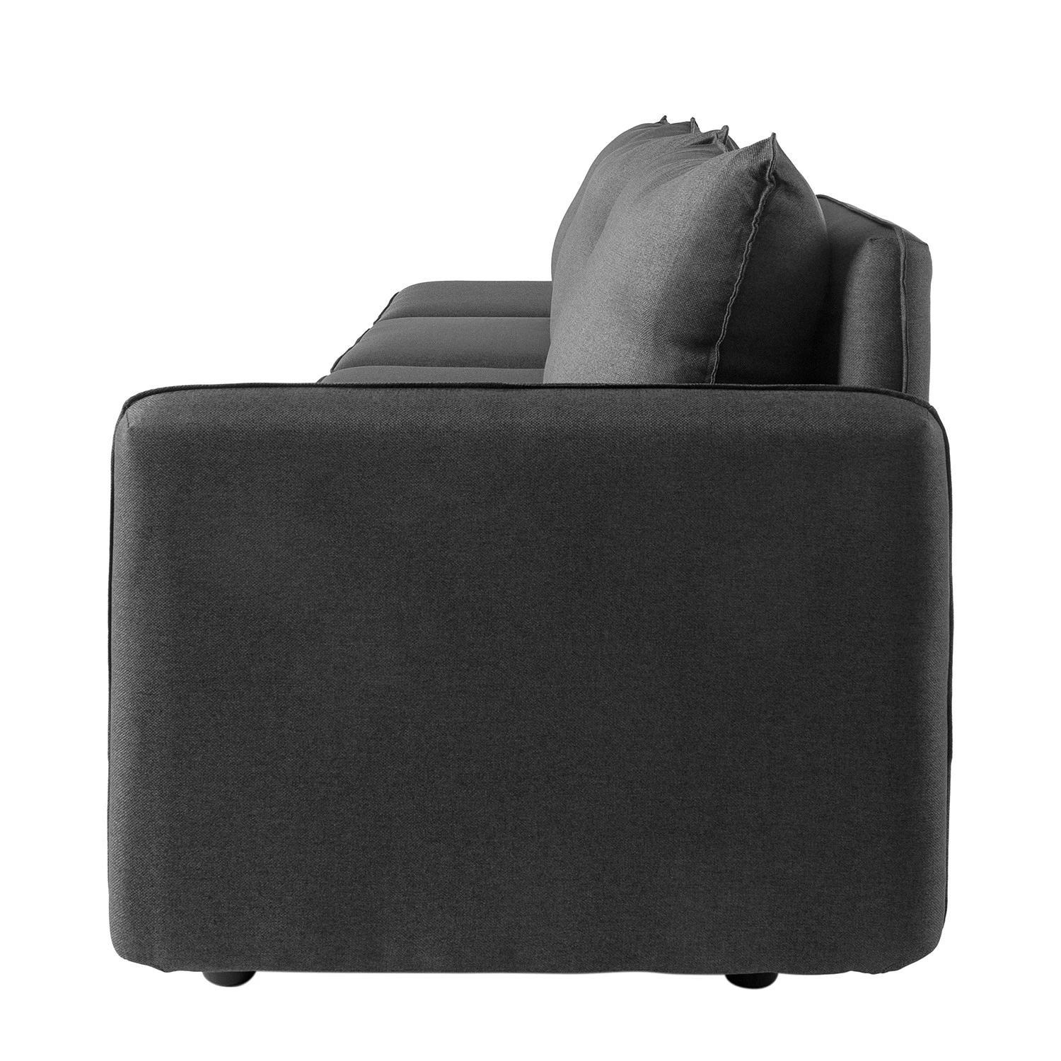 Fredriks Grand canapé Lavara I - Tissu - Gris foncé 5 Fredriks Grand canapé Lavara I - Tissu - Gris foncé – Image 3