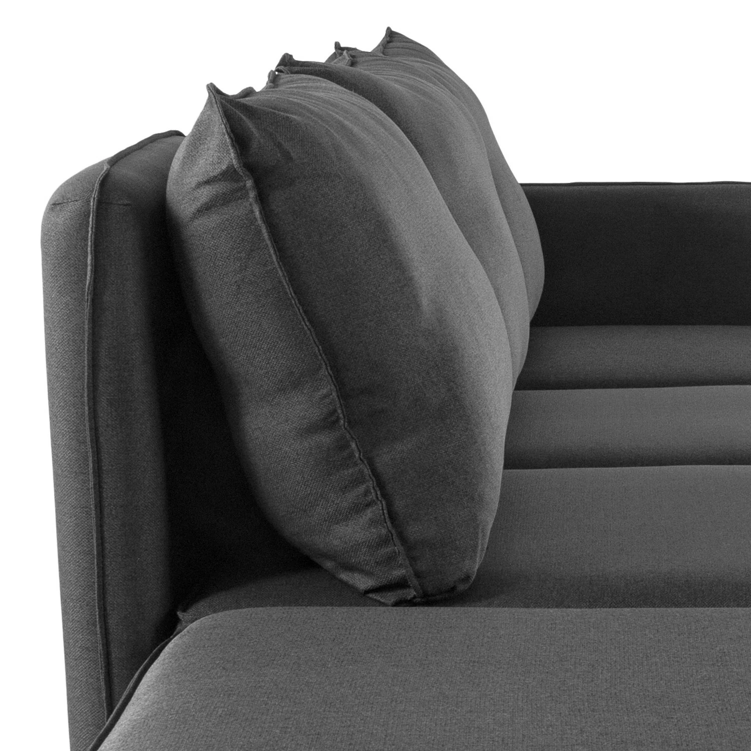 Fredriks Grand canapé Lavara I - Tissu - Gris foncé 10 Fredriks Grand canapé Lavara I - Tissu - Gris foncé – Image 8