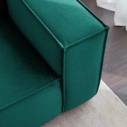 Canapé Kinx (3 places) II - Velours - Velours Shyla: Pétrol -loftscape Boutique 1000155666 220610 030 DETAILS P000000001000155666