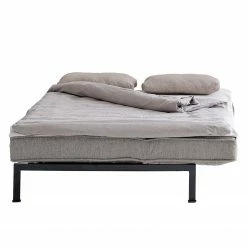 Chillout by Franz Fertig Canapé convertible Filius - Tissu - Gris - Fonction lit à gauche (vue de face) -loftscape Boutique 1000156411 190206 15352000020 GALLERYIMAGES P000000001000156411