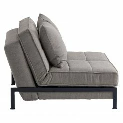 Chillout by Franz Fertig Canapé convertible Filius - Tissu - Gris - Fonction lit à gauche (vue de face) -loftscape Boutique 1000156411 190206 15352000024 GALLERYIMAGES P000000001000156411