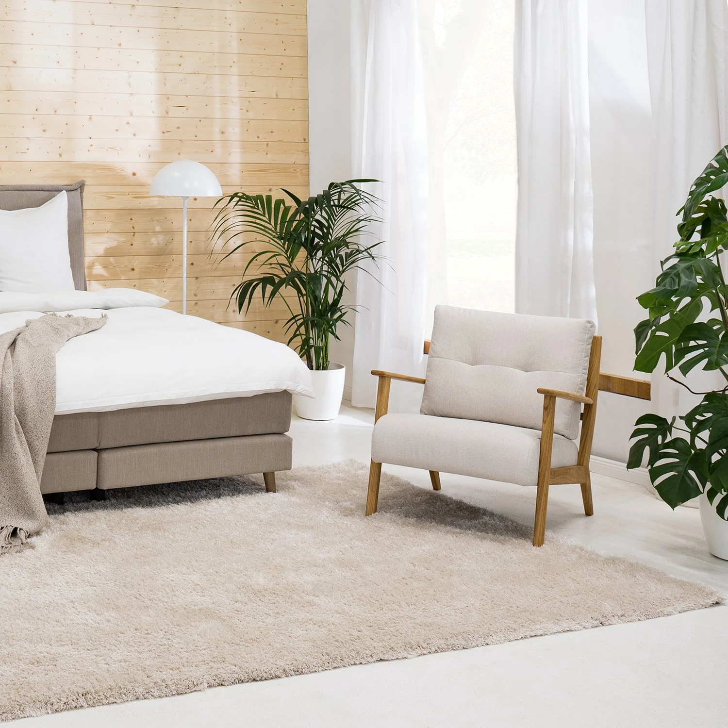 Studio Copenhagen Fauteuil TIMON - Tissu Saia: Beige 4 Studio Copenhagen Fauteuil TIMON - Tissu Saia: Beige – Image 2