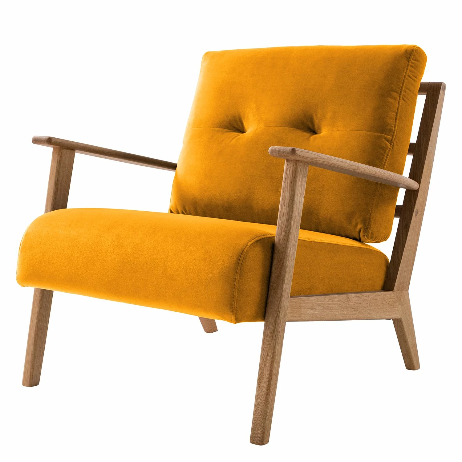 Studio Copenhagen Fauteuil TIMON - Velours Shyla: Jaune moutarde 3 Studio Copenhagen Fauteuil TIMON - Velours Shyla: Jaune moutarde