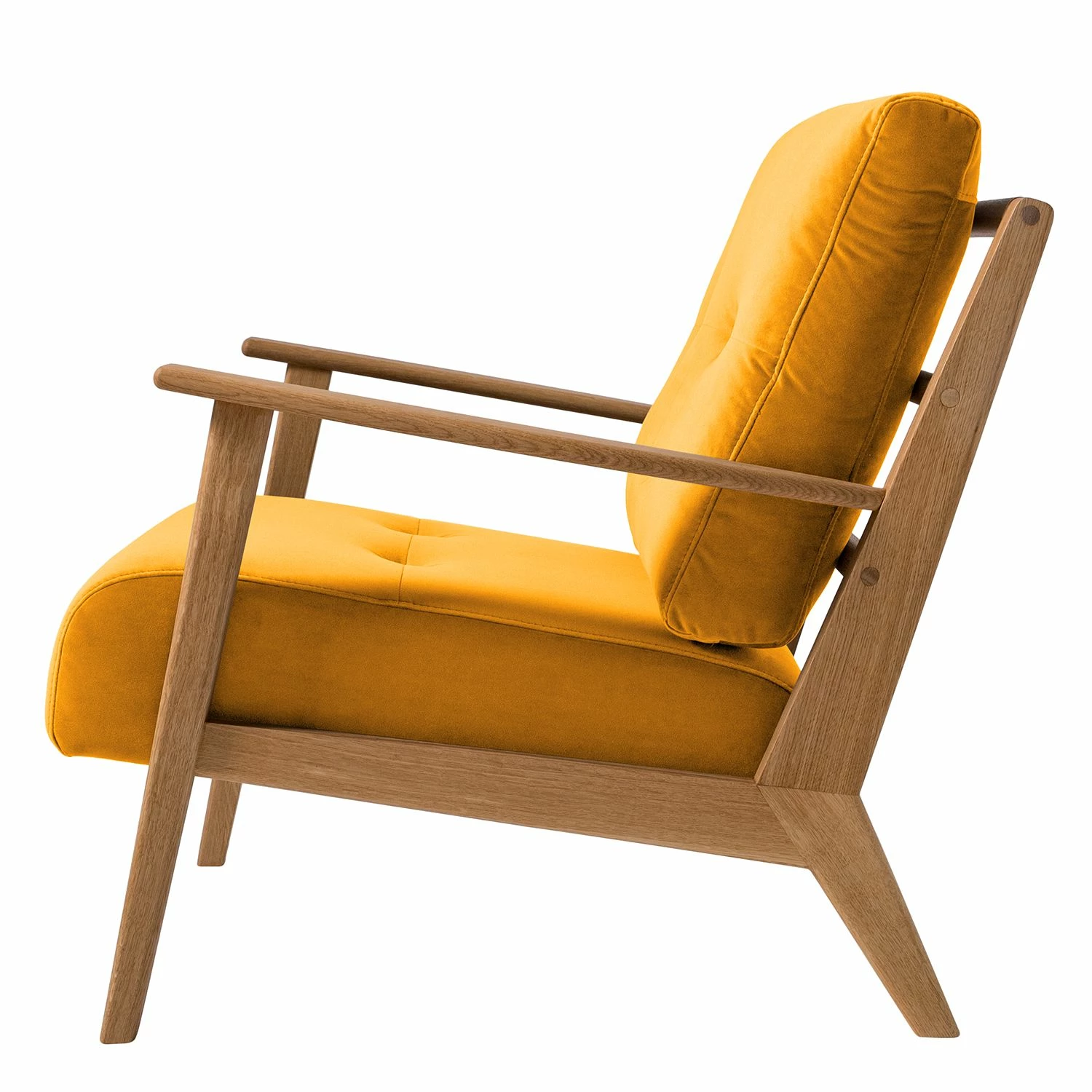 Studio Copenhagen Fauteuil TIMON - Velours Shyla: Jaune moutarde 7 Studio Copenhagen Fauteuil TIMON - Velours Shyla: Jaune moutarde – Image 5