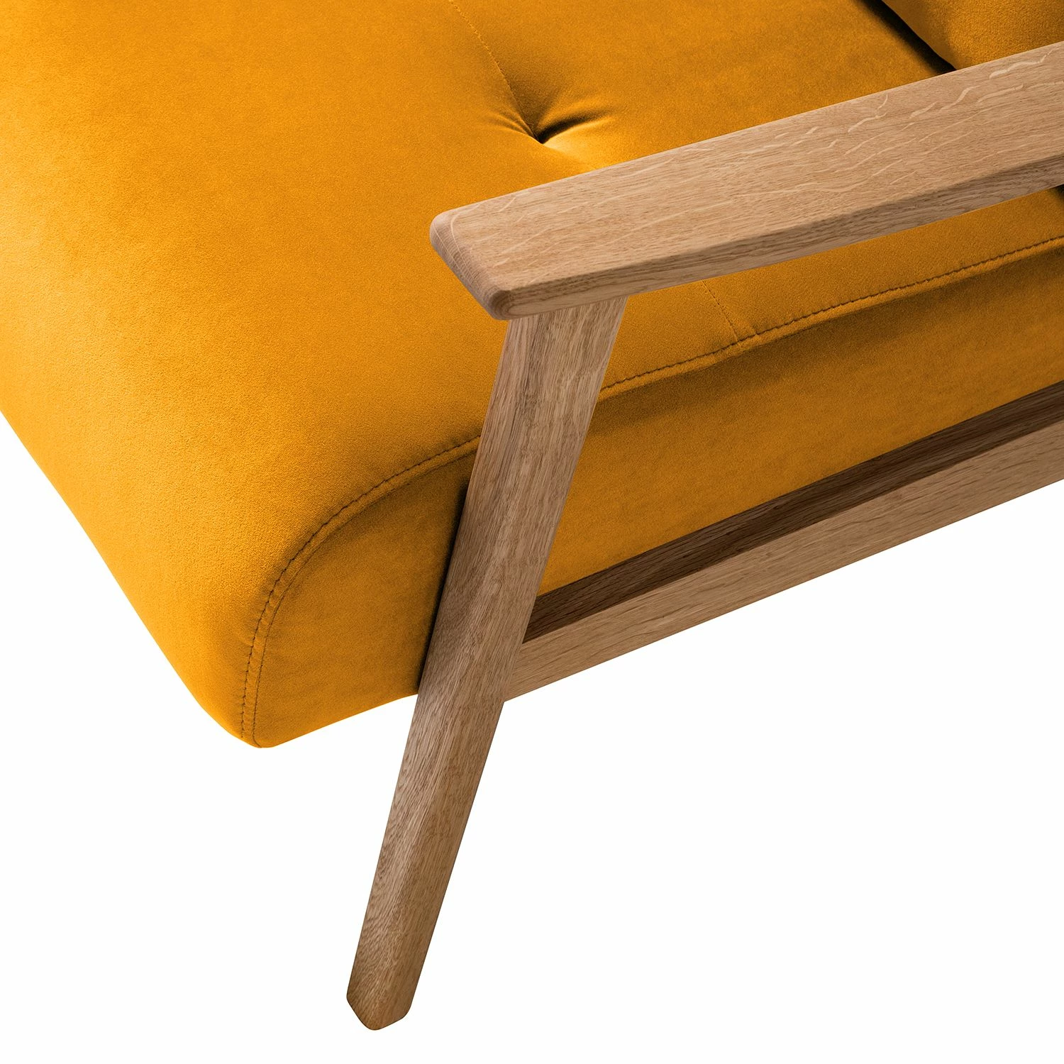 Studio Copenhagen Fauteuil TIMON - Velours Shyla: Jaune moutarde 14 Studio Copenhagen Fauteuil TIMON - Velours Shyla: Jaune moutarde – Image 12