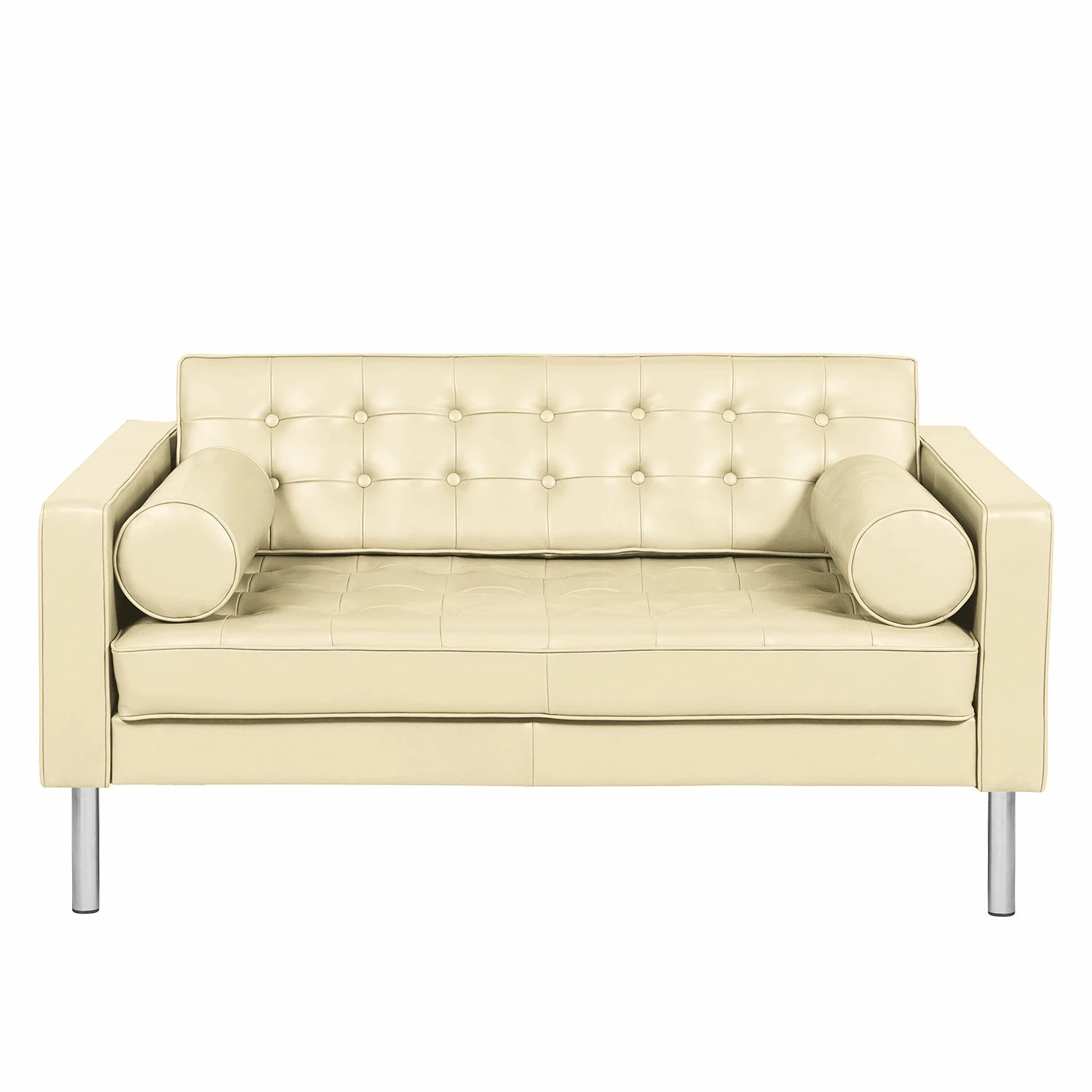 Fredriks Canapé 2 places Chelsea IV - Cuir - Cuir véritable Lasde : Crème - Cylindre 5 Fredriks Canapé 2 places Chelsea IV - Cuir - Cuir véritable Lasde : Crème - Cylindre – Image 3